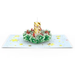 Lovepop Greeting Cards|Christmas 12/25|Holiday Candle Pop-Up Card