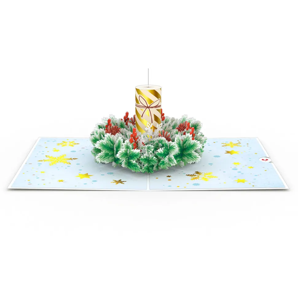 Lovepop Greeting Cards|Christmas 12/25|Holiday Candle Pop-Up Card