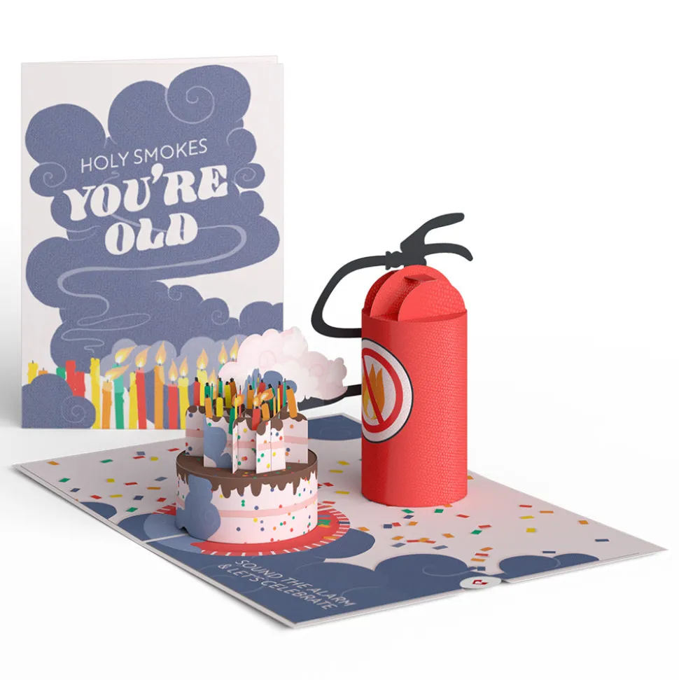 Lovepop Greeting Cards|Birthday|Holy Smokes You're Old Birthday Pop-Up Card