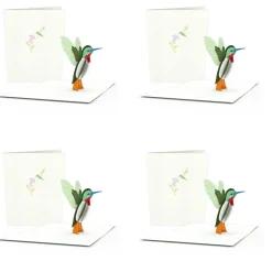 Lovepop Notecards|Get Well|Hummingbird Notecards (4-Pack)