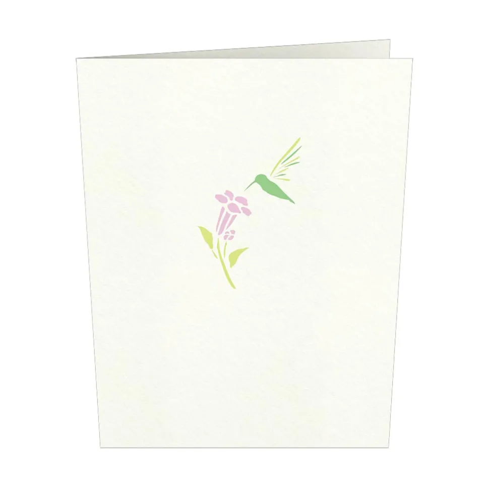 Lovepop Notecards|Get Well|Hummingbird Notecards (4-Pack)