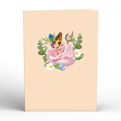 Lovepop Greeting Cards|Just Because|Hydrangea Butterflies Pop-Up Card