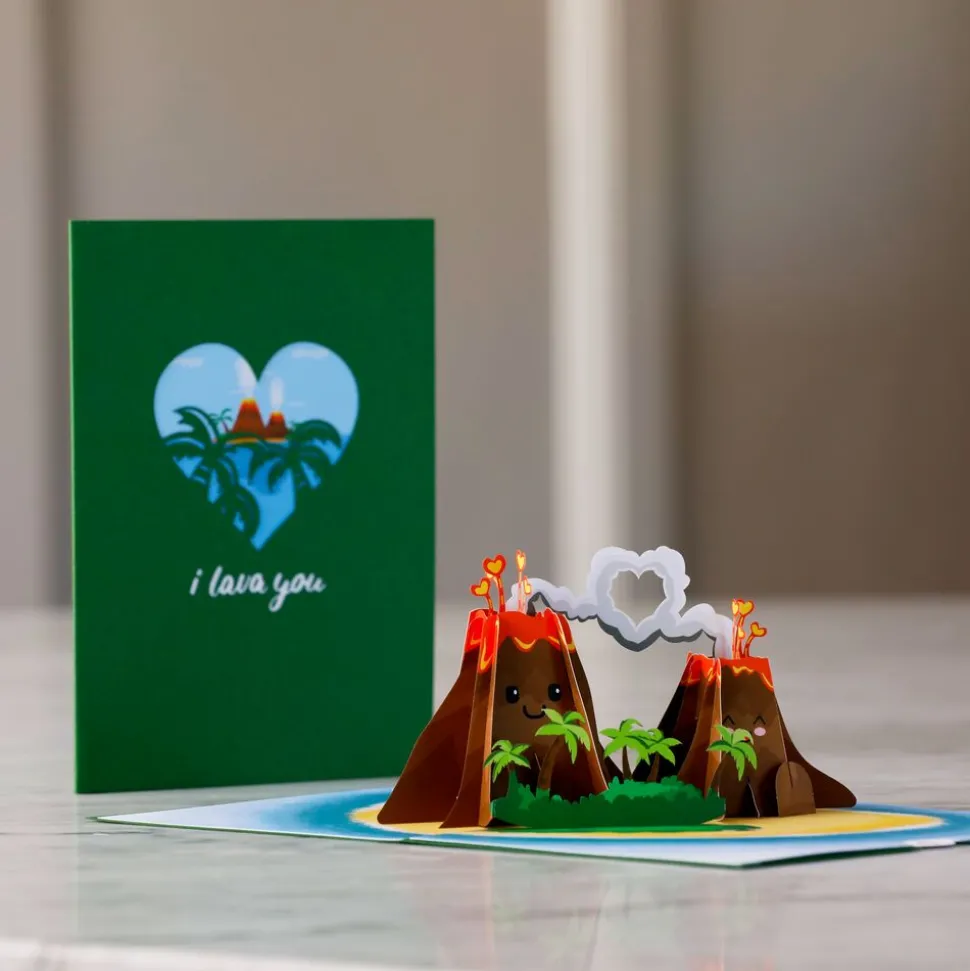 Kids Lovepop Greeting Cards|Anniversary|I Lava You Pop-Up Card