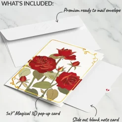 Lovepop Greeting Cards|Valentine'S Day 2/14|I Love You Roses Pop-Up Card