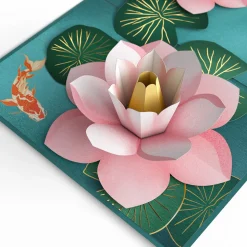 Lovepop Birthday|Koi Fish and Lotus Birthday Pop-Up Card and Sentiment Set for Daughter