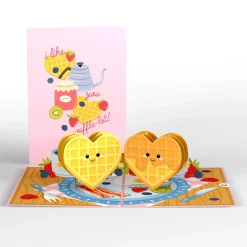 Kids Lovepop Greeting Cards|Anniversary|Like You a Waffle-Lot Pop-Up Card