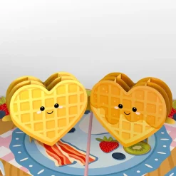 Kids Lovepop Greeting Cards|Anniversary|Like You a Waffle-Lot Pop-Up Card