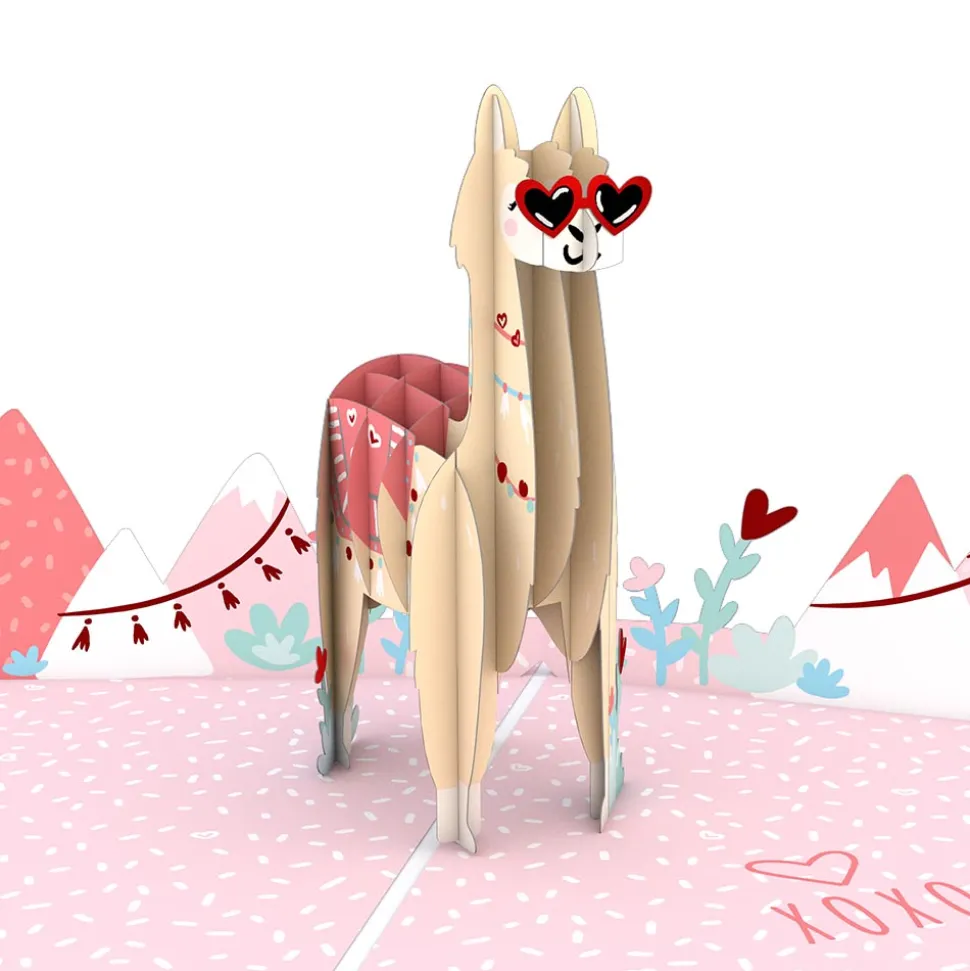 Kids Lovepop Greeting Cards|Anniversary|Looking Good Llama Pop-Up Card