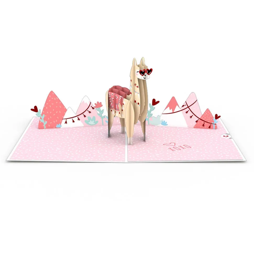 Kids Lovepop Greeting Cards|Anniversary|Looking Good Llama Pop-Up Card