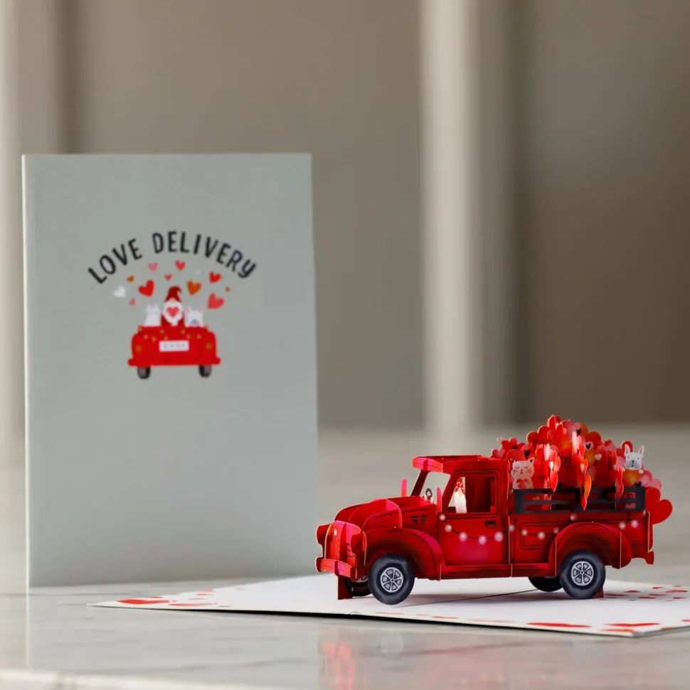 Kids Lovepop Valentine'S Day 2/14|Kids|Love Delivery Truck Pop-Up Card