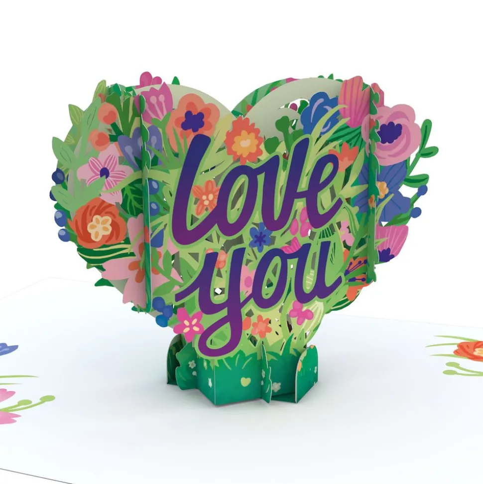 Lovepop Just Because|Valentine'S Day 2/14|Love You Flower Heart: Paperpop® Card