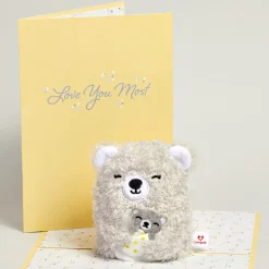 Lovepop Plushpop|Birthday|Love You Most' Mama Bear Plushpop Card