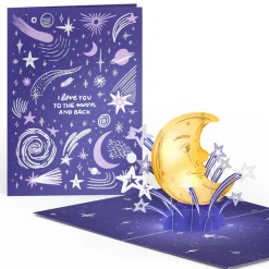 Lovepop Valentine'S Day 2/14|Love You to the Moon and Back Light-Up Pop-Up Card