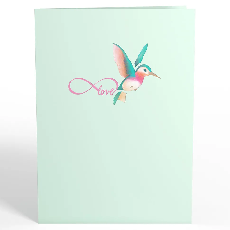 Lovepop Greeting Cards|Anniversary|Lovely Hummingbird Pop-Up Card