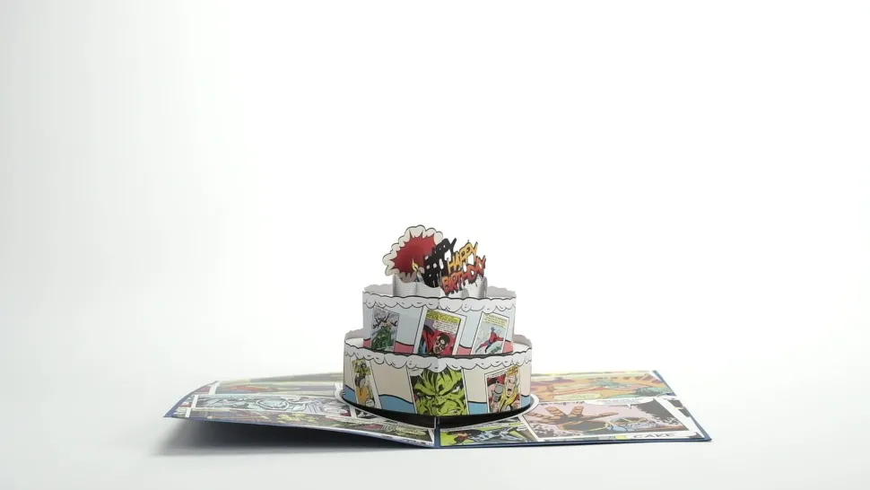Kids Lovepop Birthday|Kids|Marvel Comic Birthday Cake Pop-Up Card