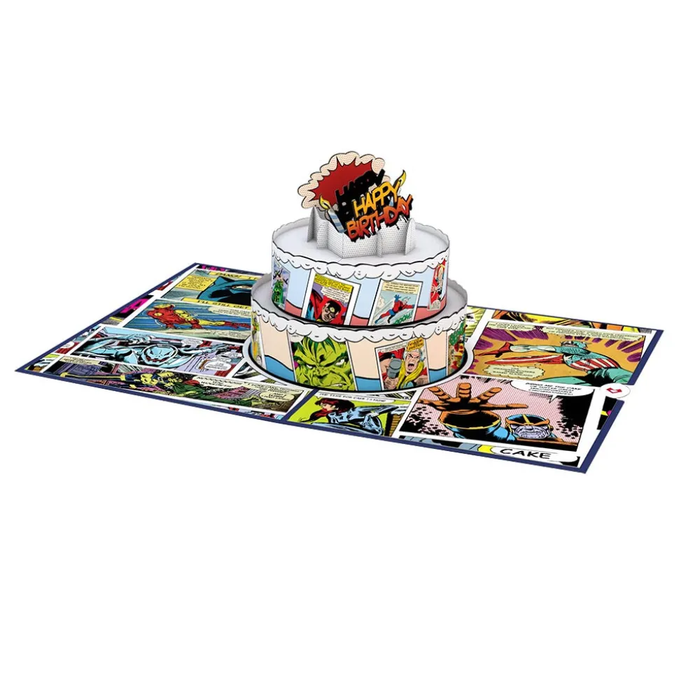 Kids Lovepop Birthday|Kids|Marvel Comic Birthday Cake Pop-Up Card