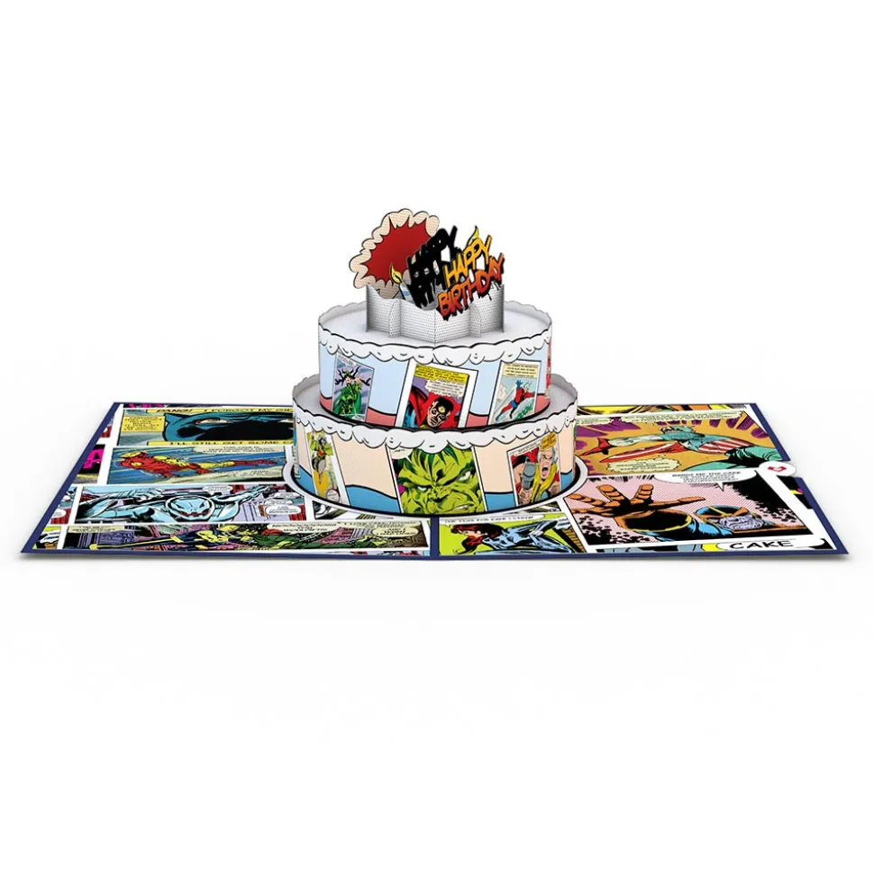 Kids Lovepop Birthday|Kids|Marvel Comic Birthday Cake Pop-Up Card