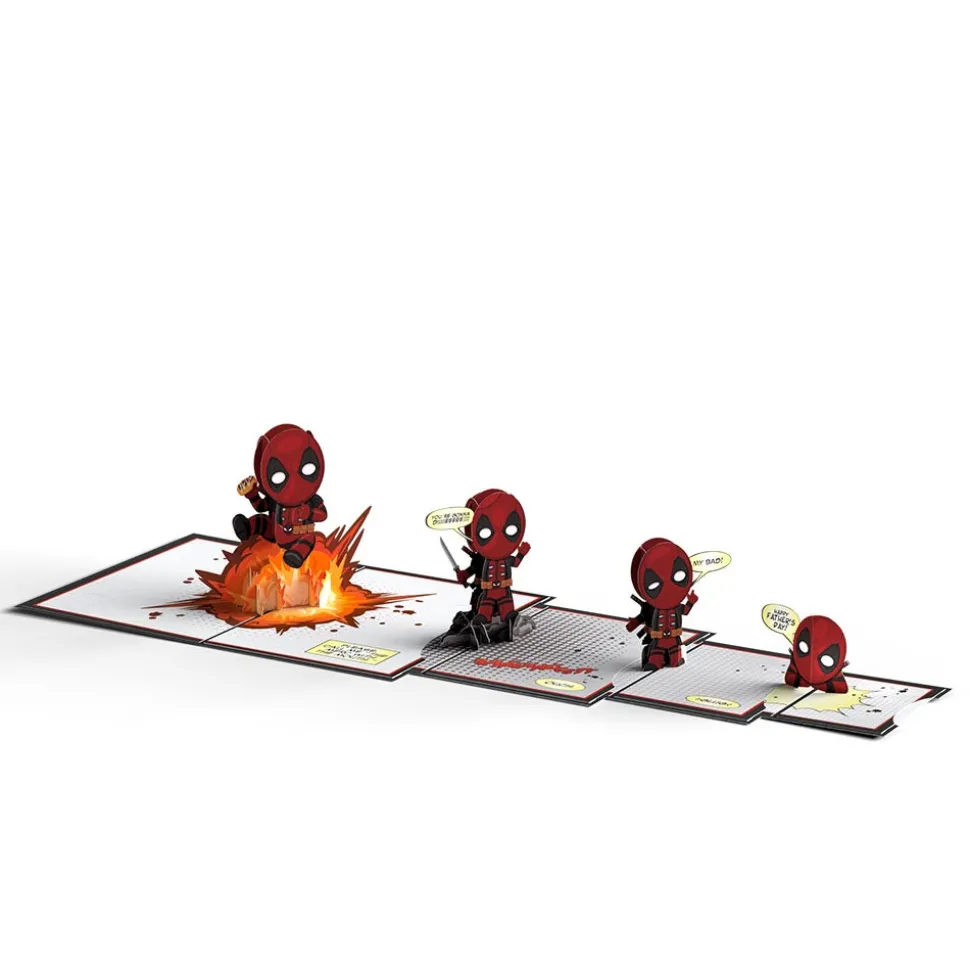 Lovepop Father'S Day 6/15|Dad|Marvel Deadpool Father's Day 4-in-1 Nesting Card