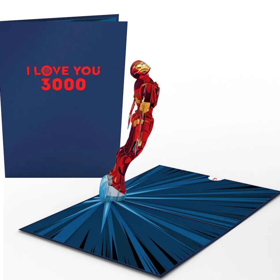 Kids Lovepop Anniversary|Valentine'S Day 2/14|Marvel Iron Man I Love You 3000 Pop-Up Card