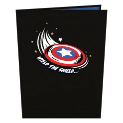 Kids Lovepop Greeting Cards|Birthday|Marvel's Avengers Captain America Birthday Pop-Up Card