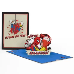 Kids Lovepop Pop-Up Bouquets|Card & Gift Bundles|Marvel's Spider-Man Stuck on You Valentine Bundle