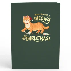 Lovepop Greeting Cards|Christmas 12/25|Meowy Little Christmas Cats Pop-Up Card