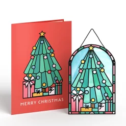 Lovepop Suncatcher Cards|Christmas 12/25|Merry Christmas Tree Suncatcher Card