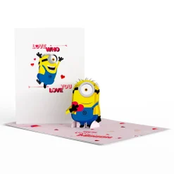 Kids Lovepop Valentine'S Day 2/14|Kids|Minions Eye Love You Pop-Up Card