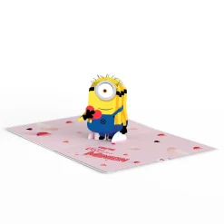 Kids Lovepop Valentine'S Day 2/14|Kids|Minions Eye Love You Pop-Up Card