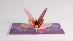 Women Lovepop Greeting Cards|Birthday|Monarch Butterfly Pop-Up Card
