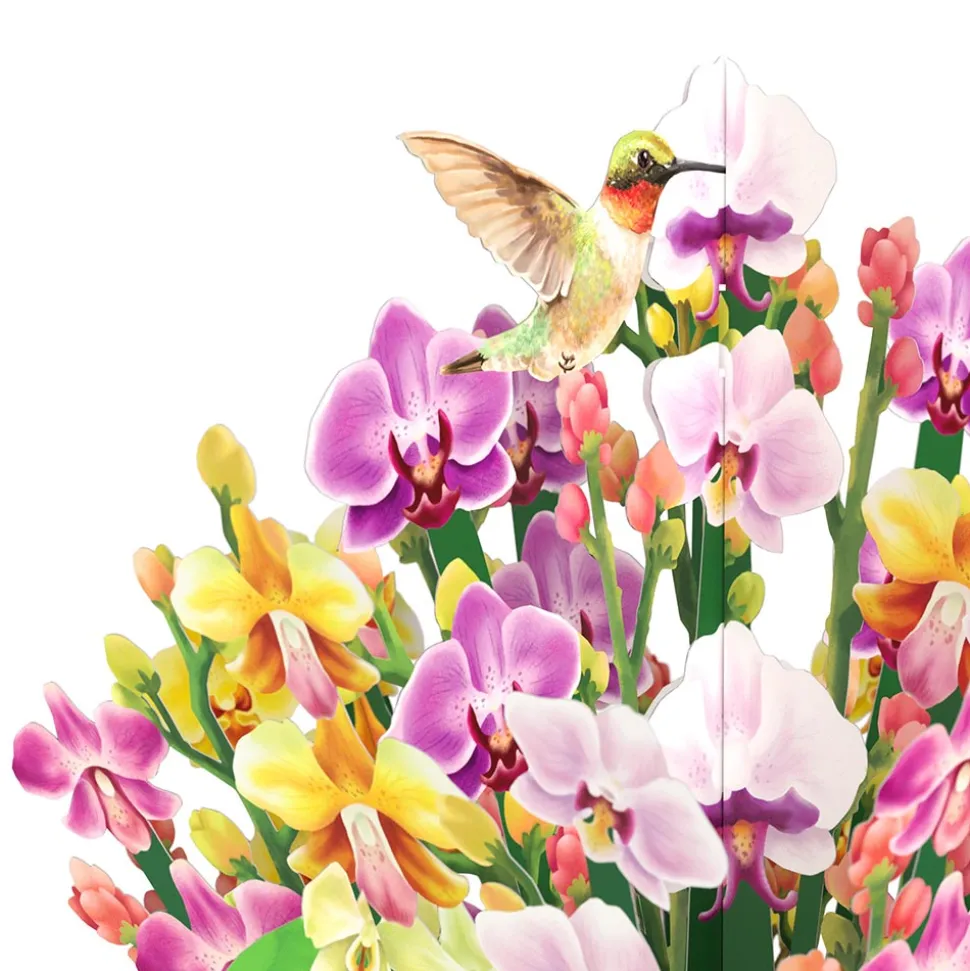 Lovepop Pop-Up Bouquets|Card & Gift Bundles|Mother's Day Orchid Pop-Up Card & Bouquet Bundle