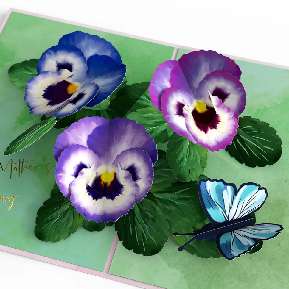 Lovepop Greeting Cards|Mother'S Day 5/11|Mother’s Day Pansies Pop-Up Card