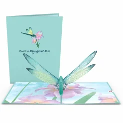 Women Lovepop Greeting Cards|International Women'S Day 3/8|Mother's Dragonfly Pop-Up Card