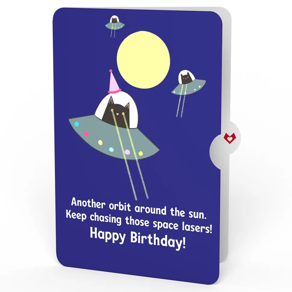 Lovepop Birthday|Old Fashioned Birthday with Space Laser Cats Pop-Up Card and Sentiment Set