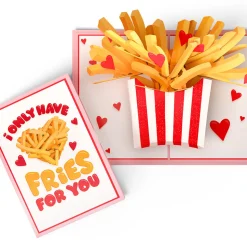 Kids Lovepop Greeting Cards|Valentine'S Day 2/14|Only Have Fries for You Pop-Up Card