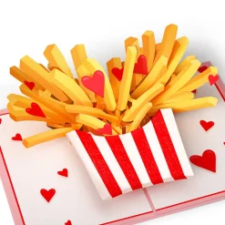 Kids Lovepop Greeting Cards|Valentine'S Day 2/14|Only Have Fries for You Pop-Up Card