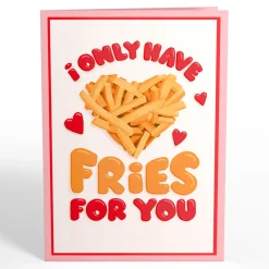 Kids Lovepop Greeting Cards|Valentine'S Day 2/14|Only Have Fries for You Pop-Up Card