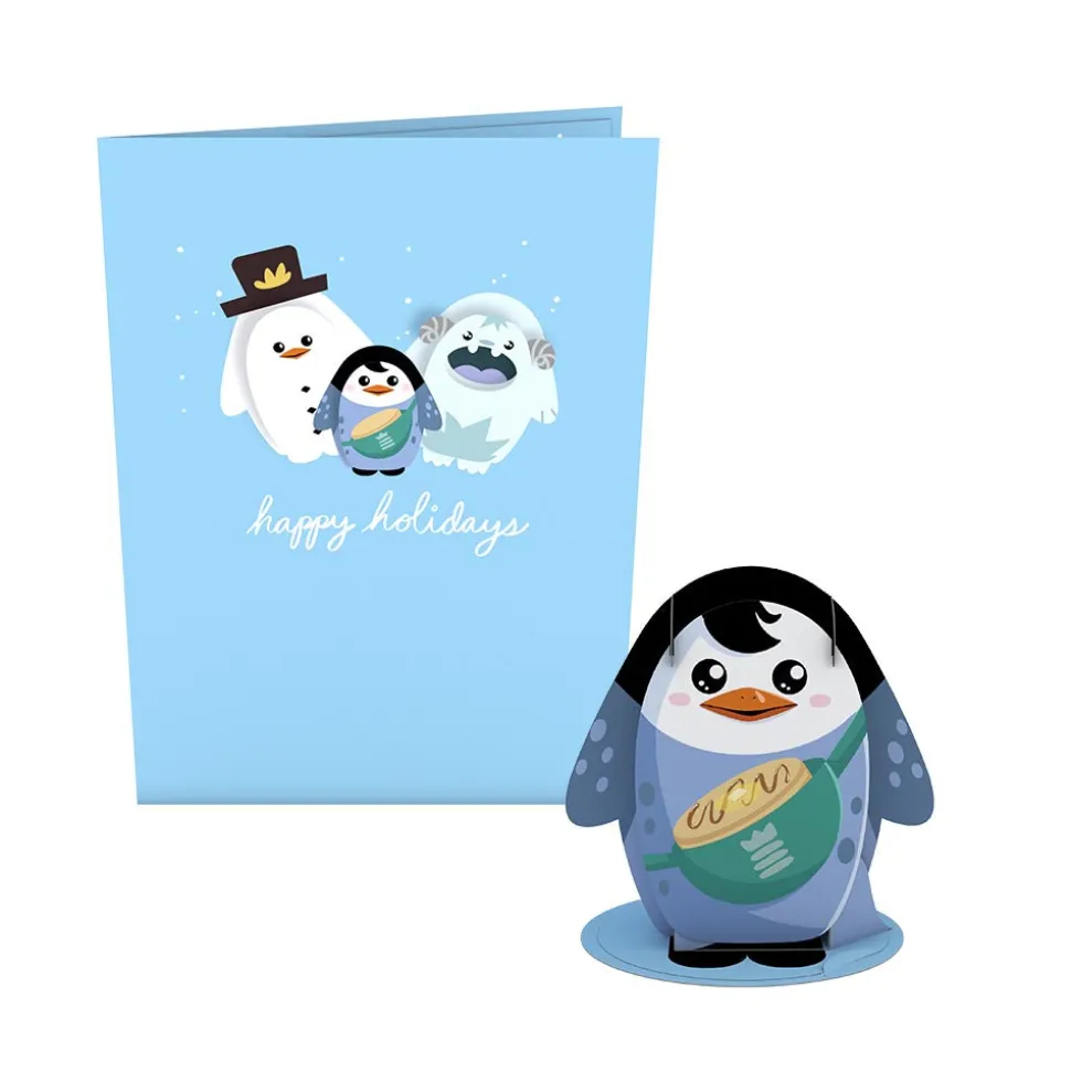 Kids Lovepop Christmas 12/25|Kids|Pancake the Penguin Card with Pop-Up Gift