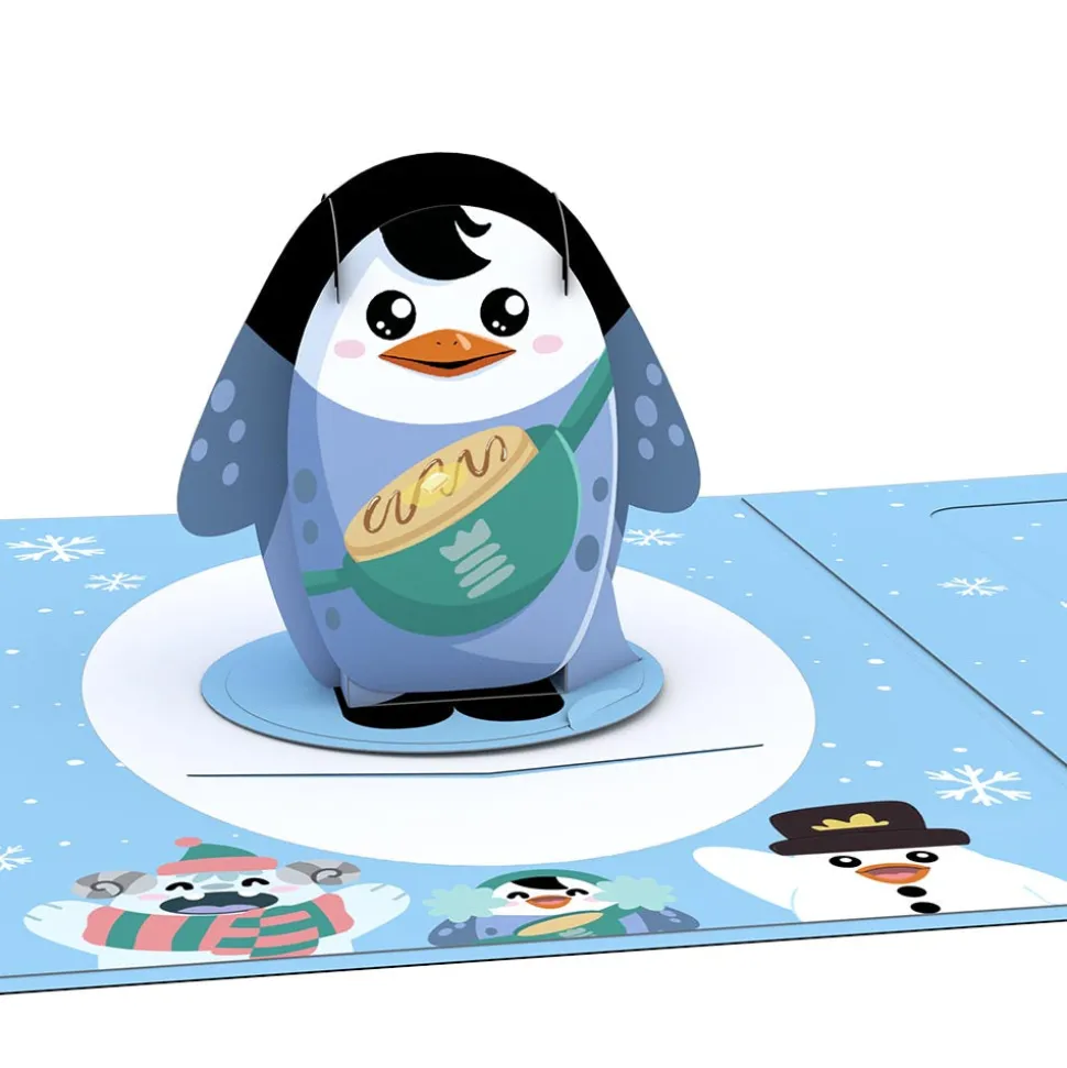Kids Lovepop Christmas 12/25|Kids|Pancake the Penguin Card with Pop-Up Gift
