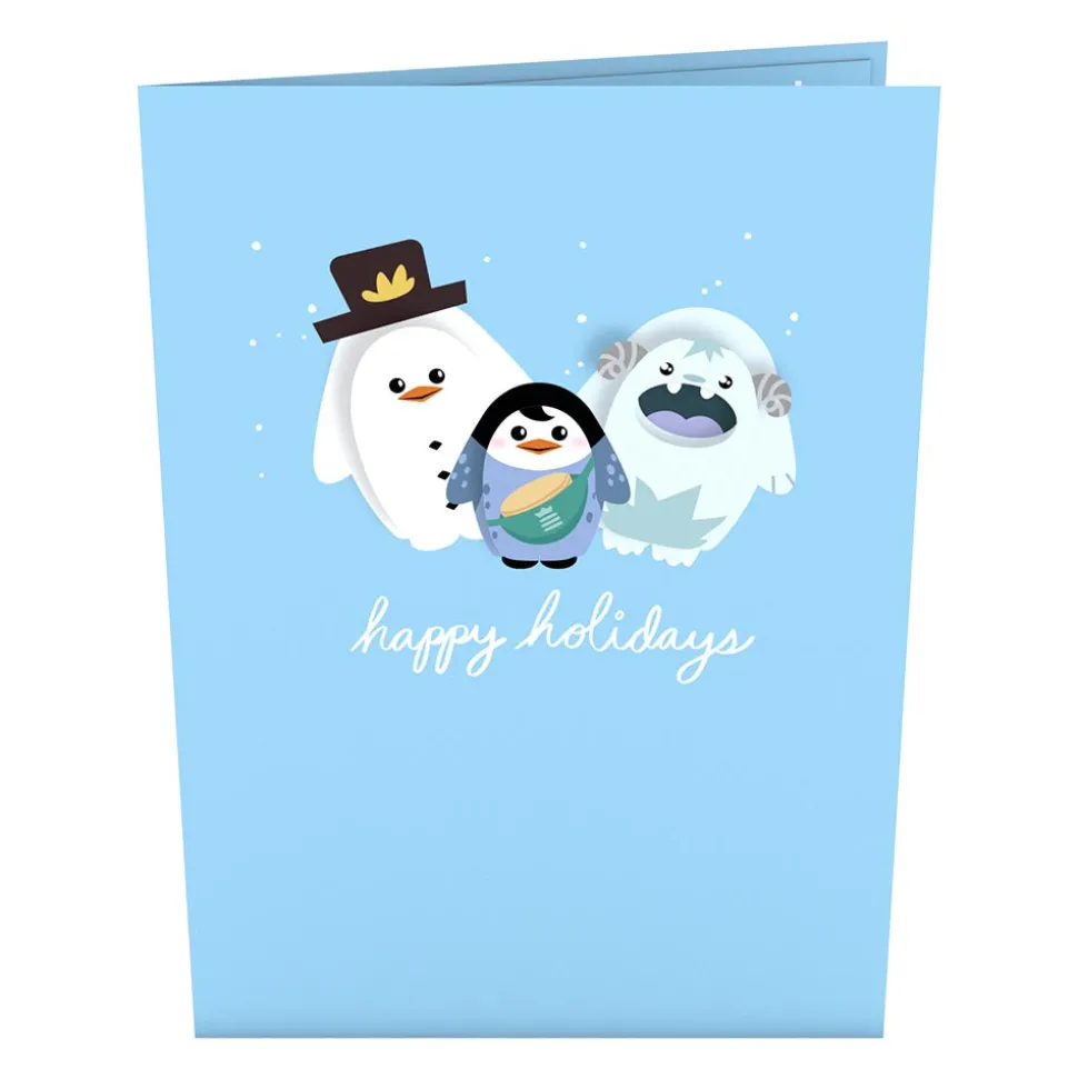 Kids Lovepop Christmas 12/25|Kids|Pancake the Penguin Card with Pop-Up Gift