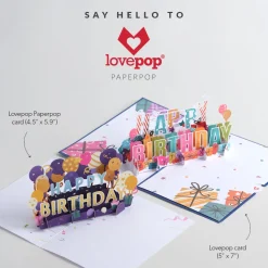 Lovepop Value Packs|Birthday|Paperpop Birthday Box Set (Assorted 24-Pack): Paperpop® Card