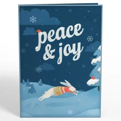 Lovepop Greeting Cards|Christmas 12/25|Peace & Joy Woodland Gathering Pop-Up Card