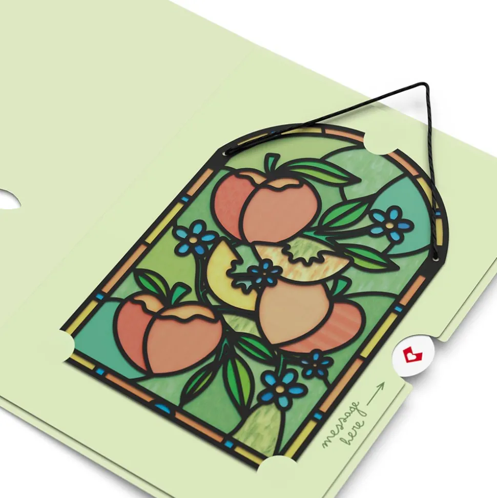 Lovepop Suncatcher Cards|Birthday|Peachy Birthday Peaches Suncatcher Card