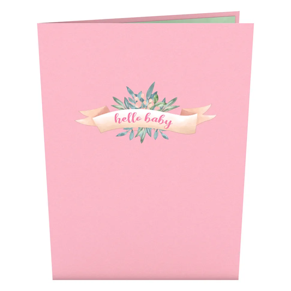 Kids Lovepop Greeting Cards|Baby|Pink Baby Carriage Pop-Up Card