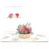 Lovepop Greeting Cards|Birthday|Pink Rose Basket Pop-Up Card