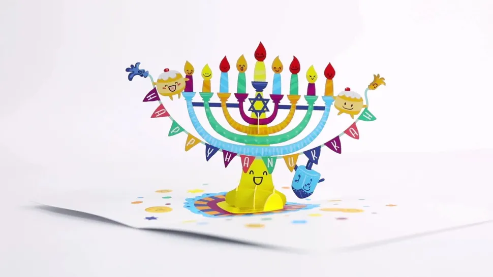 Kids Lovepop Hanukkah 12/14|Kids|Playpop Card™: Hanukkah Menorah