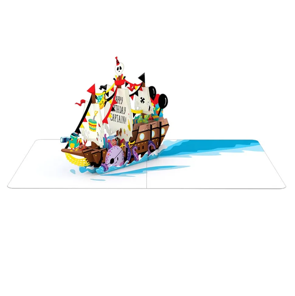 Kids Lovepop Kids|Playpop Card™: Happy Birthday Pirate Ship