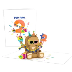 Kids Lovepop Kids|Playpop Card™: 2nd Birthday Bear