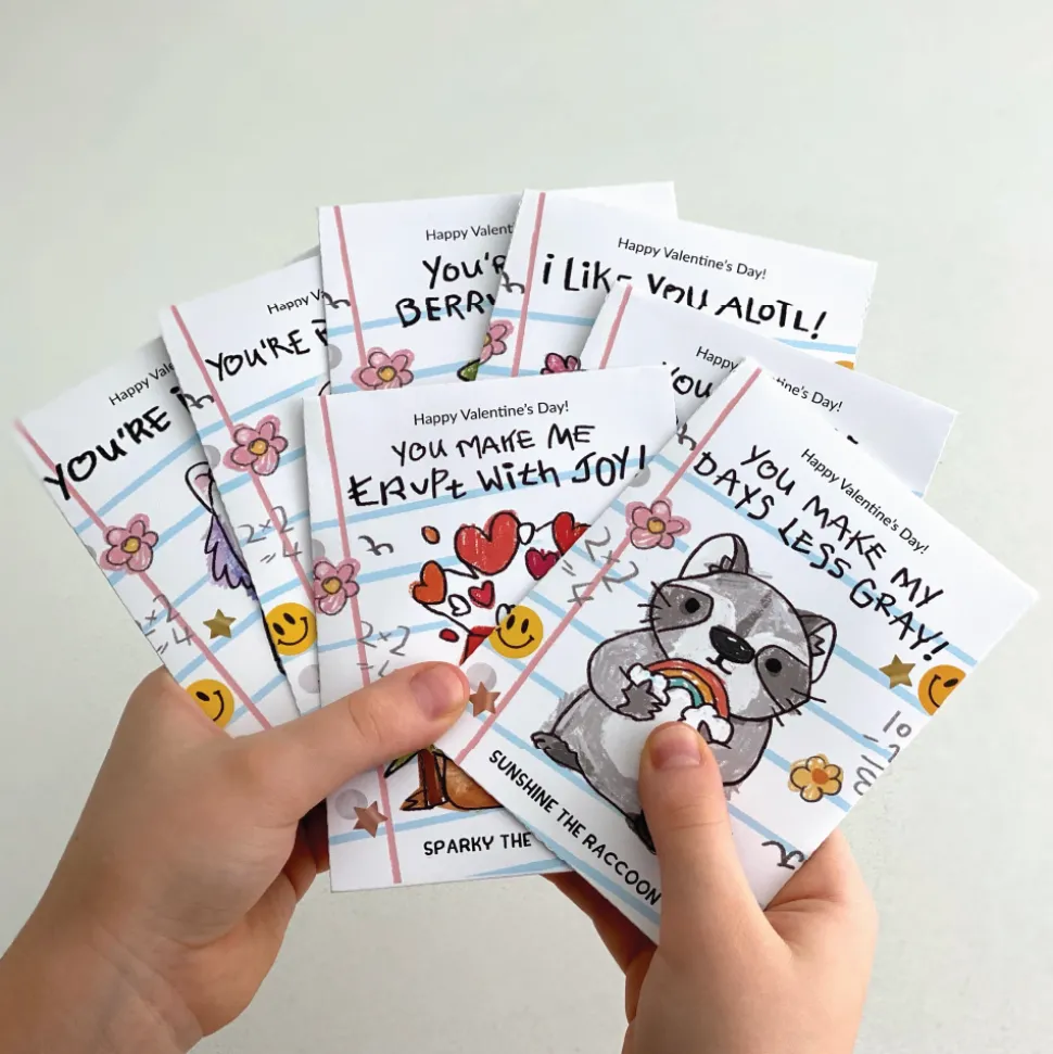 Kids Lovepop Valentine'S Day 2/14|Kids|Playpop Explorers™: Assorted Valentine's for Kids 8-Pack