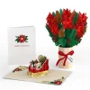 Lovepop Pop-Up Bouquets|Card & Gift Bundles|Poinsettia Christmas Bundle